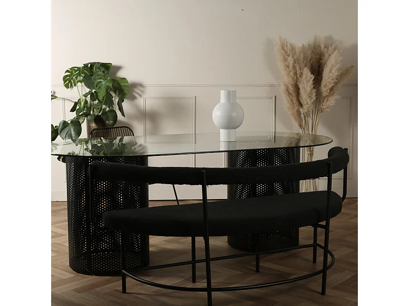 Stallhagen bank zwart.