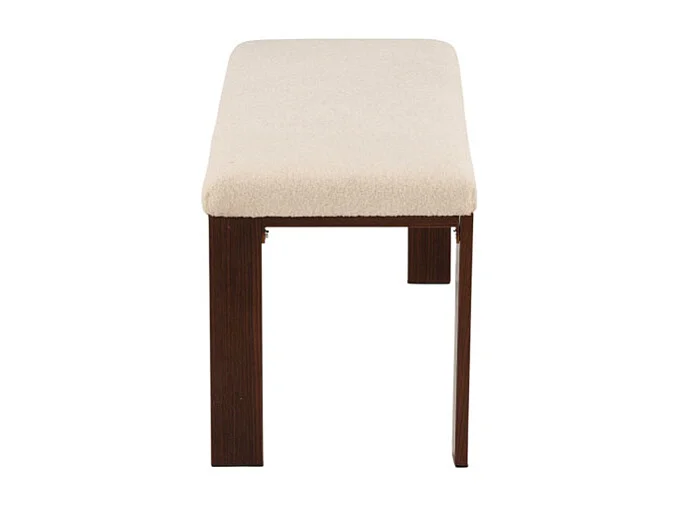 Banc en Tissu Polaire "Chester" 120cm Blanc