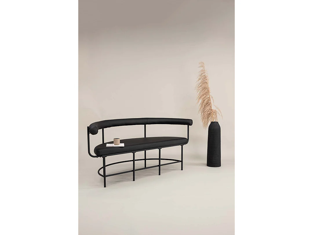 Banc Design "Stallhagen X Josefin" 165cm Noir