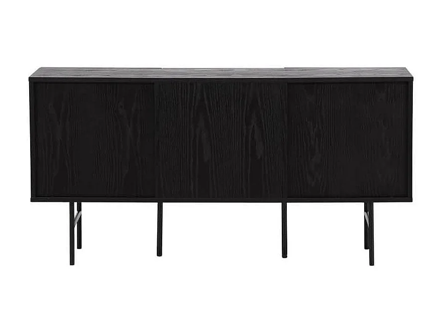 Björkön dressoir 3 deuren zwart.