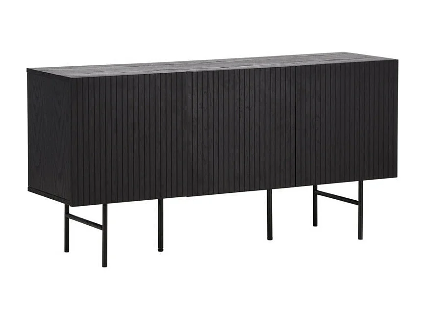 Björkön dressoir 3 deuren zwart.