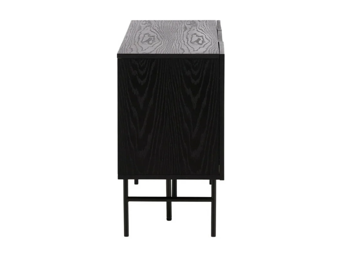 Björkön dressoir 3 deuren zwart.