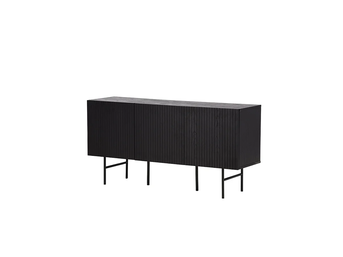 Björkön dressoir 3 deuren zwart.