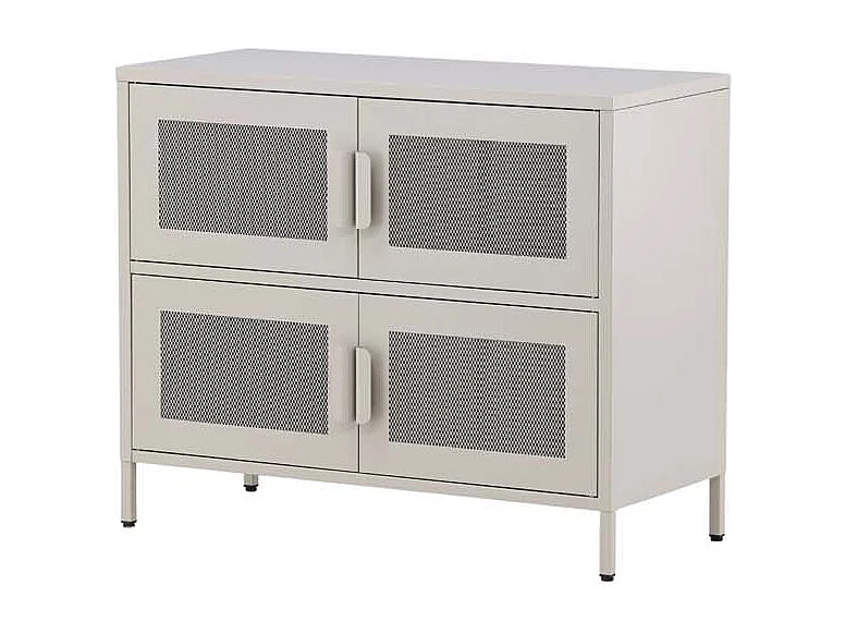 Nett dressoir 4 deuren beige.