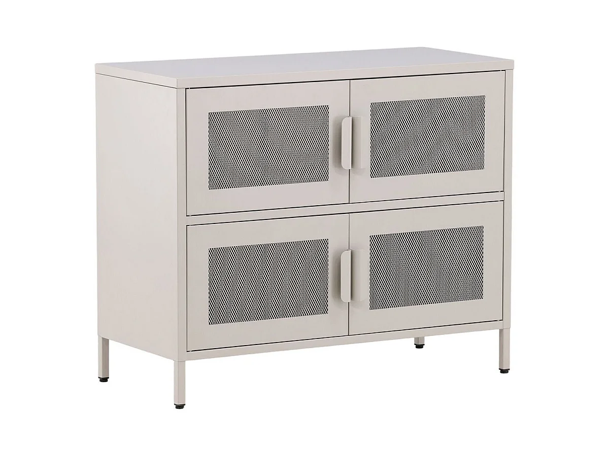 Nett dressoir 4 deuren beige.