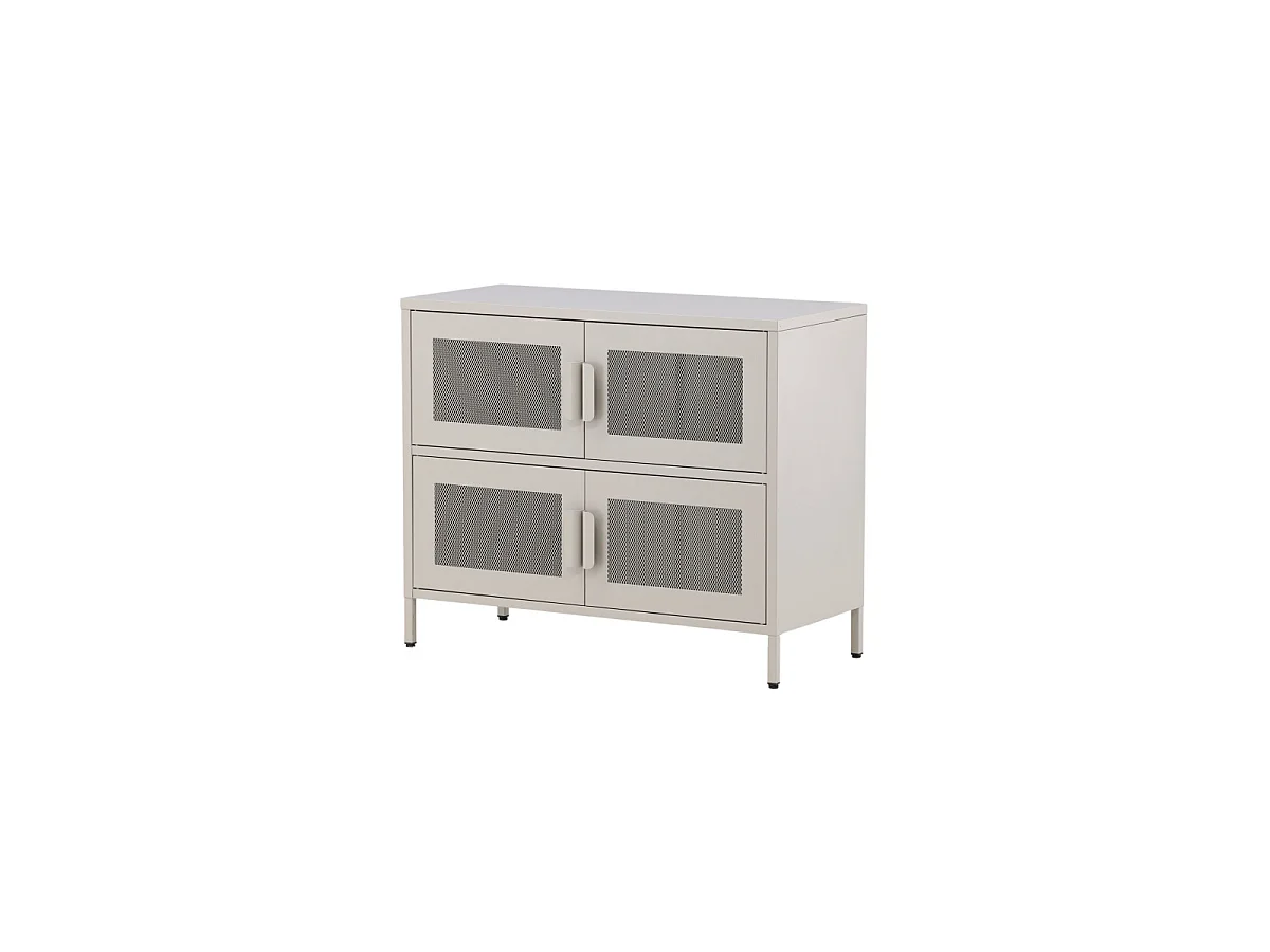 Nett dressoir 4 deuren beige.