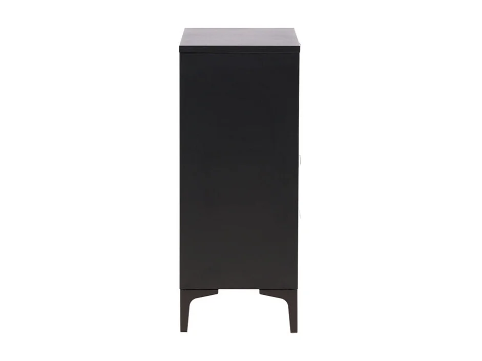 Commode Design 4 Tiroirs "Piring" 98cm Noir