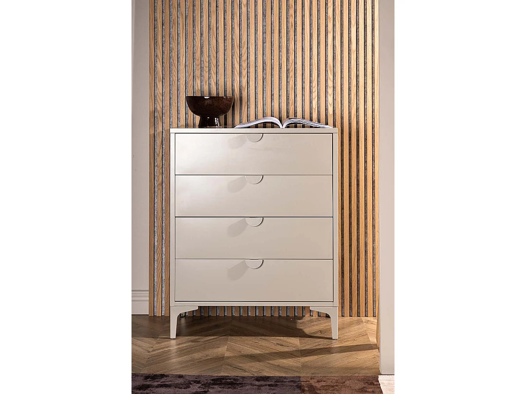 Piring kommode 4 laden beige.