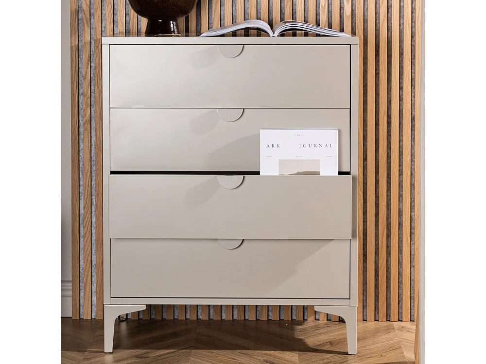 Piring kommode 4 laden beige.