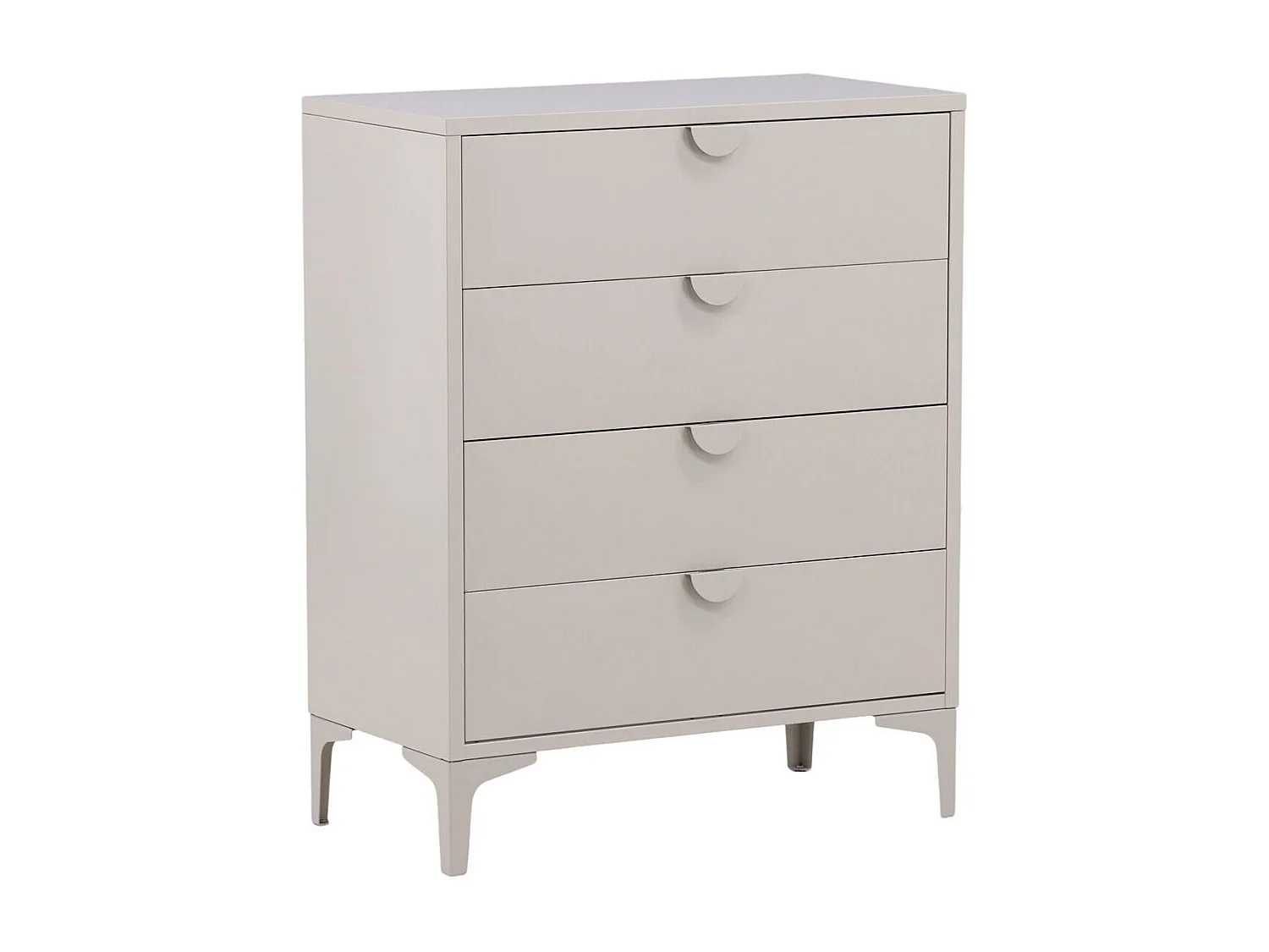 Commode Design 4 Tiroirs "Piring" 98cm Beige