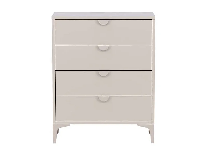 Commode Design 4 Tiroirs "Piring" 98cm Beige