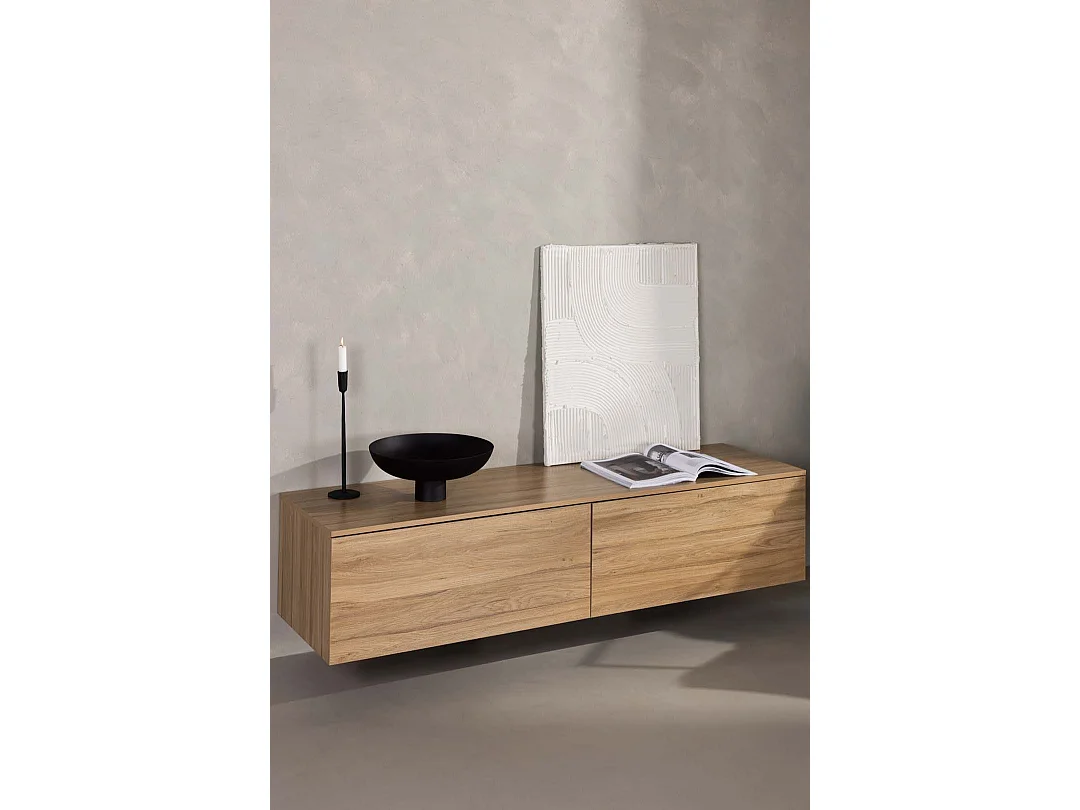 Meuble TV en Bois "Frihamn" 160cm Naturel