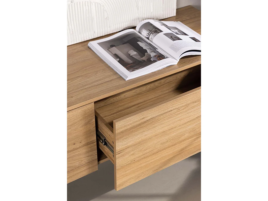 Meuble TV en Bois "Frihamn" 160cm Naturel