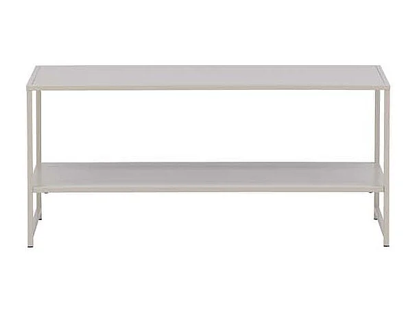 Tavolino da caffè in acciaio, tavolino beige.