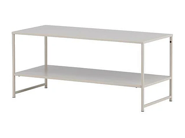 Staal salontafel , bijzettafel beige.