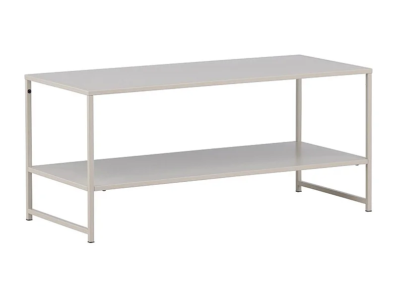 Staal salontafel , bijzettafel beige.