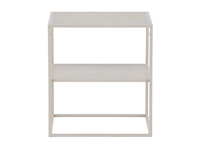 Table d'Appoint Avec Étagère "Netz" 60cm Beige