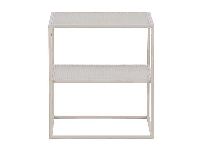 Netz table basse , table d'appoint beige.