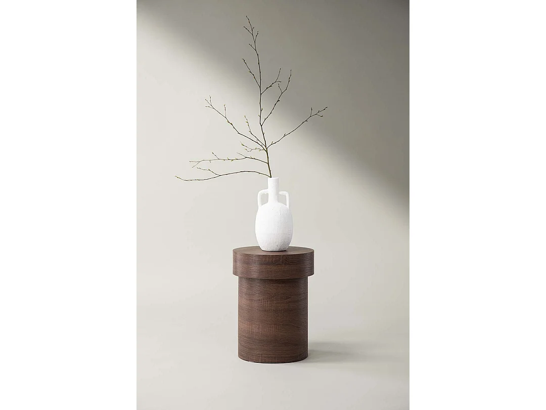 Table d'Appoint Design "Malung" 35cm Marron