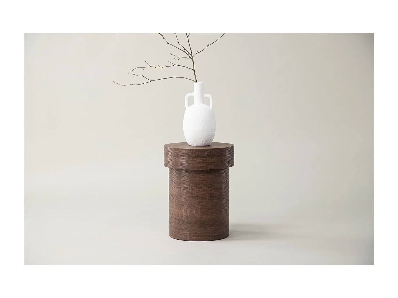 Table d'Appoint Design "Malung" 35cm Marron