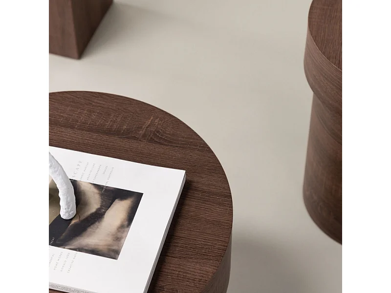 Table d'Appoint Design "Malung" 35cm Marron