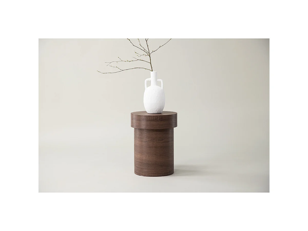 Table d'Appoint Design "Malung" 35cm Marron