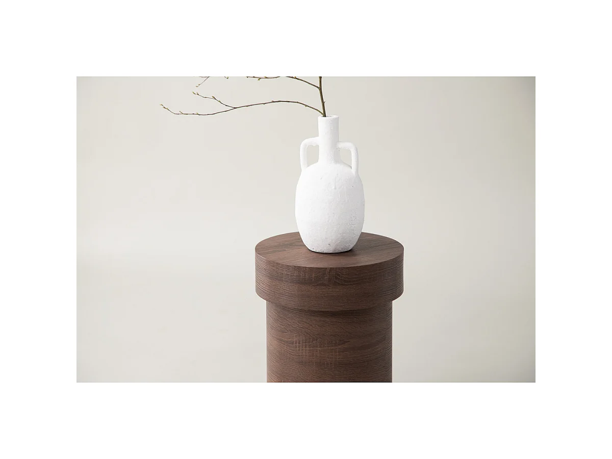 Table d'Appoint Design "Malung" 35cm Marron