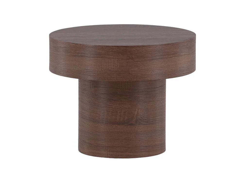 Table d'Appoint Design "Malung" 50cm Marron