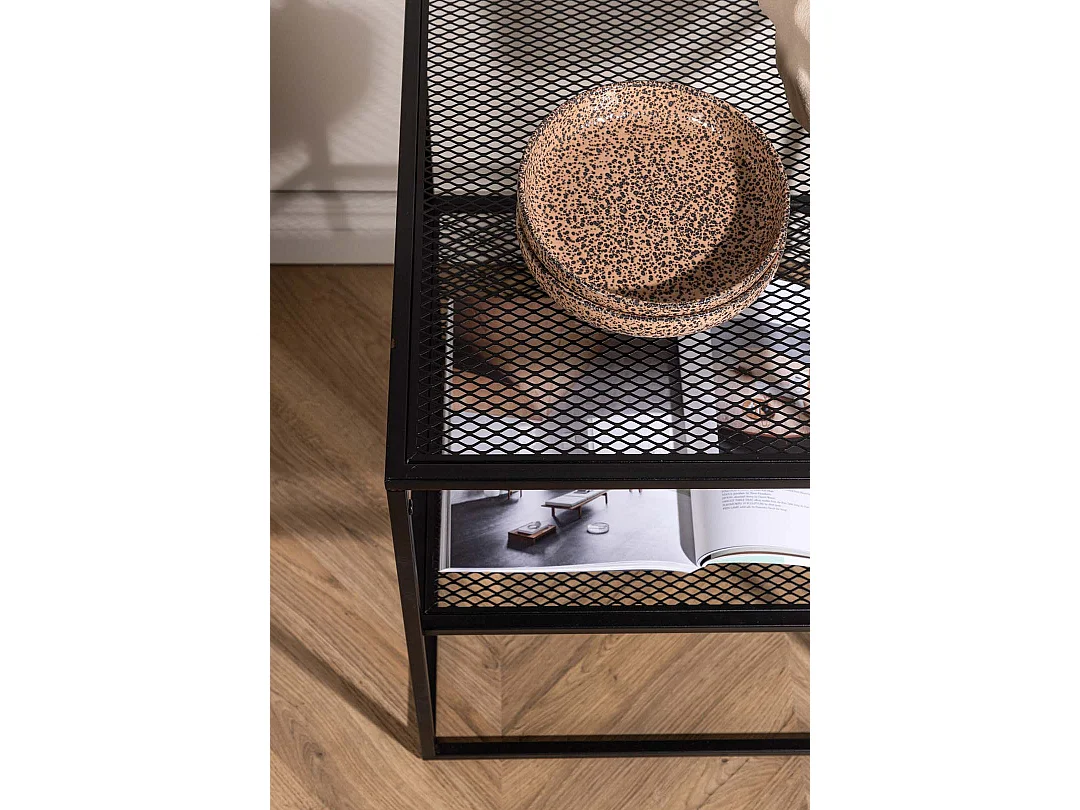 Netz table basse , table d'appoint noir.