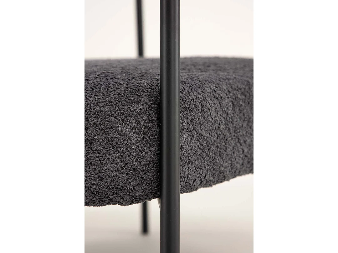 Fauteuil Arrondi "Hokasen X Josefin" 88cm Gris Foncé