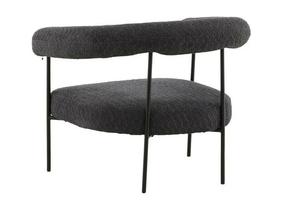 Fauteuil Arrondi "Hokasen X Josefin" 88cm Gris Foncé