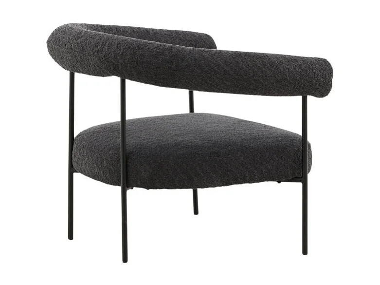 Fauteuil Arrondi "Hokasen X Josefin" 88cm Gris Foncé