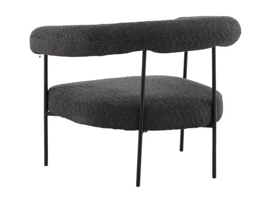 Fauteuil Arrondi "Hokasen X Josefin" 88cm Gris Foncé