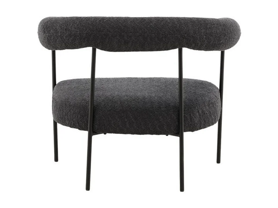 Fauteuil Arrondi "Hokasen X Josefin" 88cm Gris Foncé