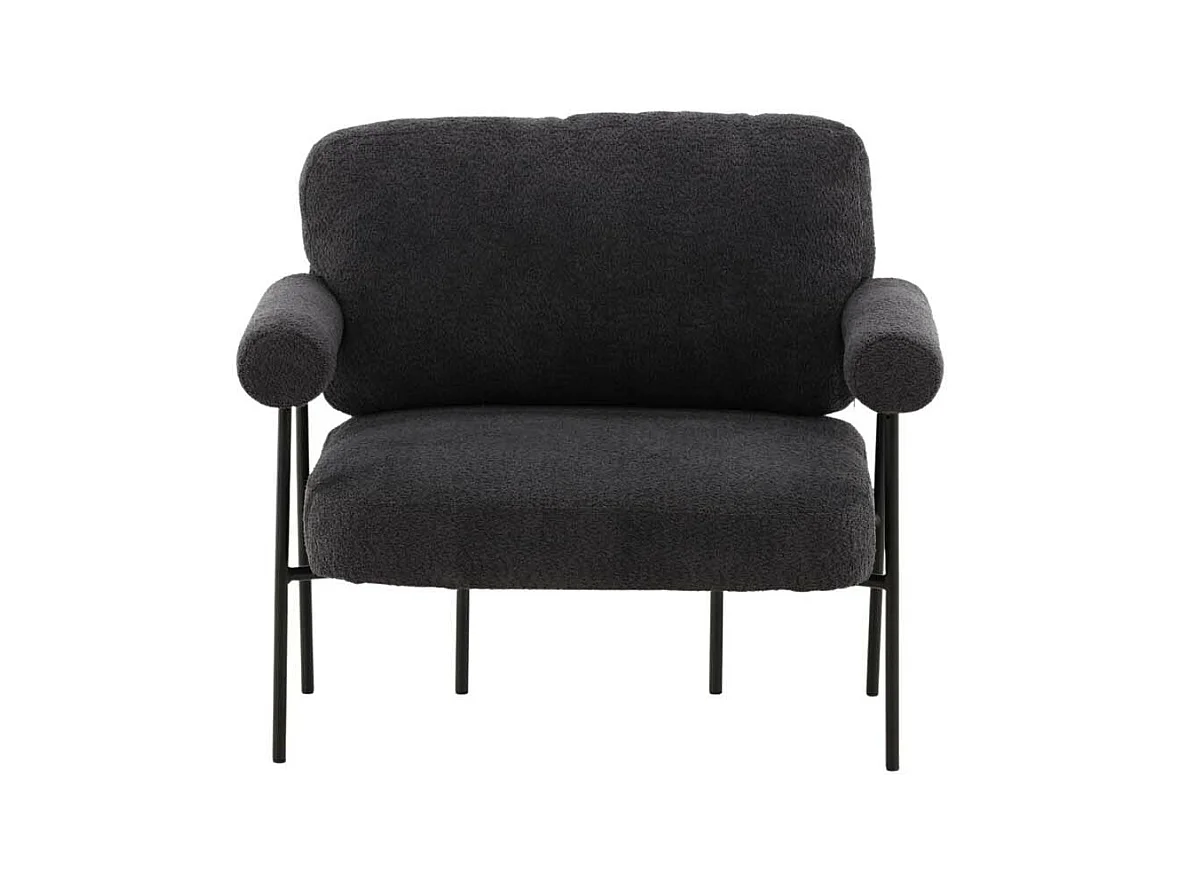 Fauteuil Design "Hokasen X Josefin" 95cm Gris Foncé