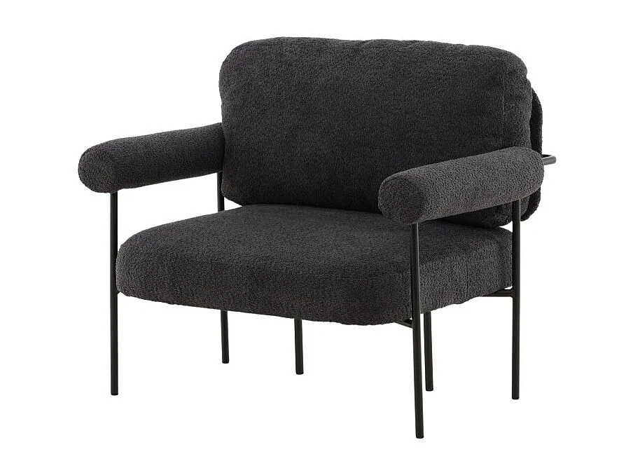 Fauteuil Design "Hokasen X Josefin" 95cm Gris Foncé
