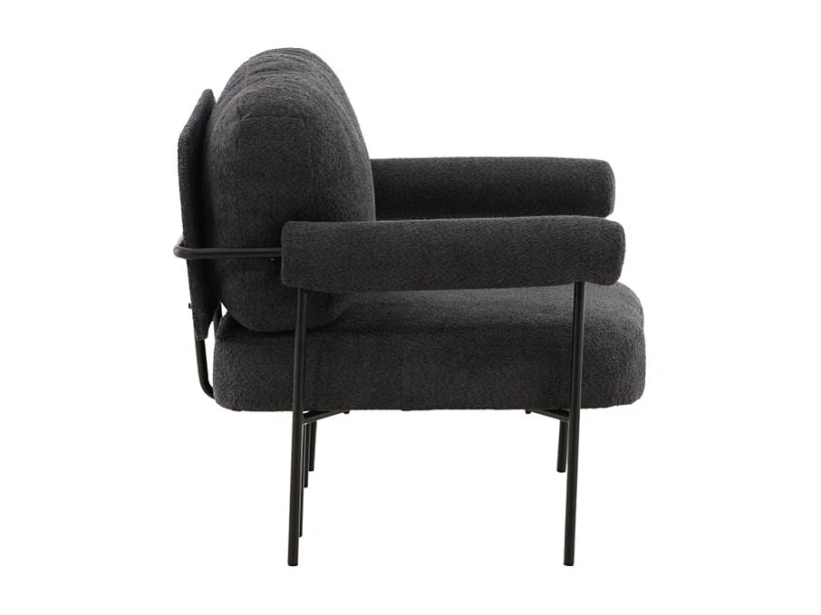 Fauteuil Design "Hokasen X Josefin" 95cm Gris Foncé