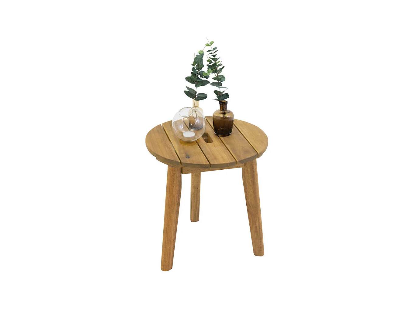 Table d'Appoint en Bois "Chania" 42cm Naturel