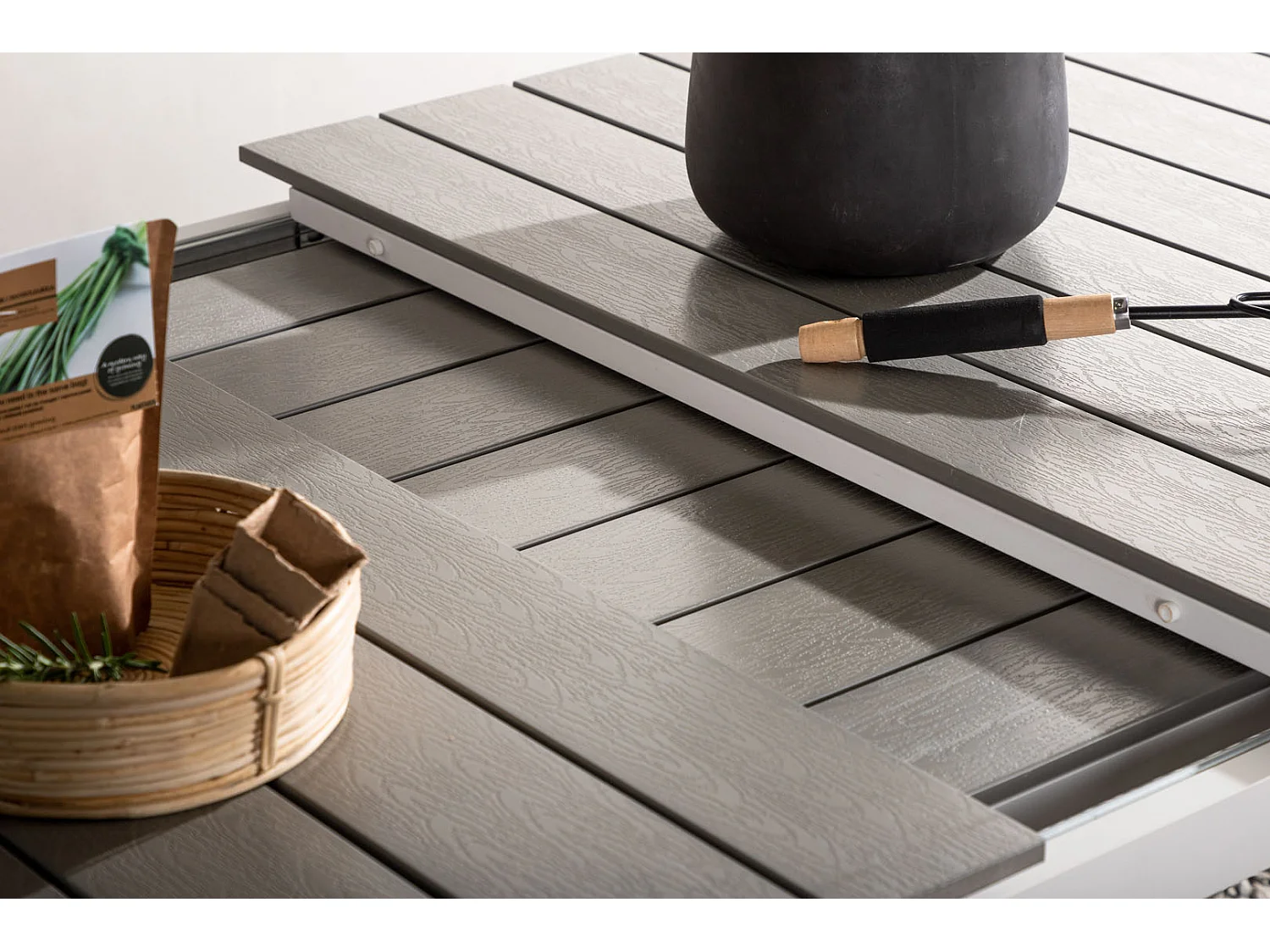 Table de Jardin Extensible "Levels" 229-310cm Blanc