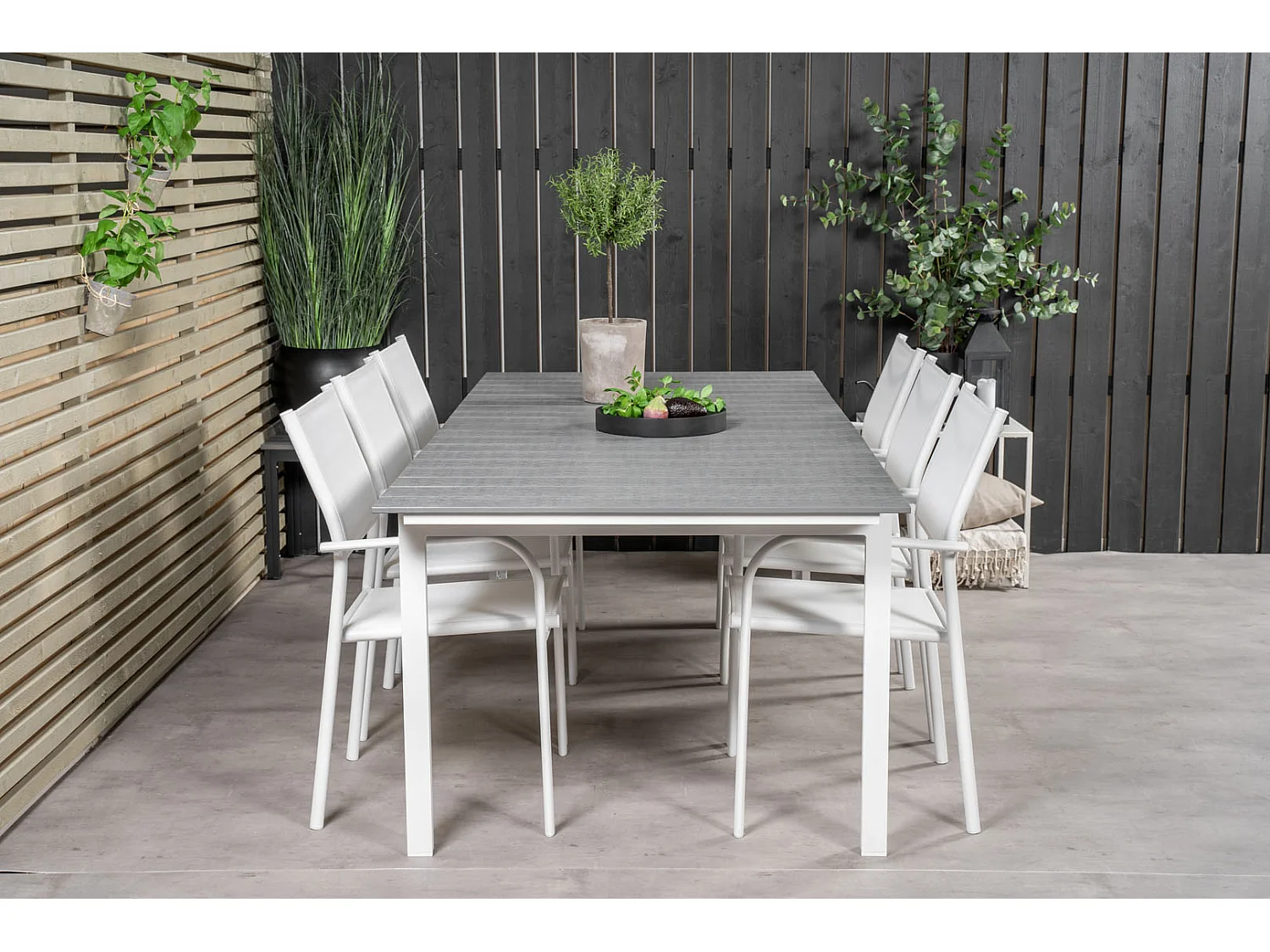 Table de Jardin Extensible "Levels" 229-310cm Blanc