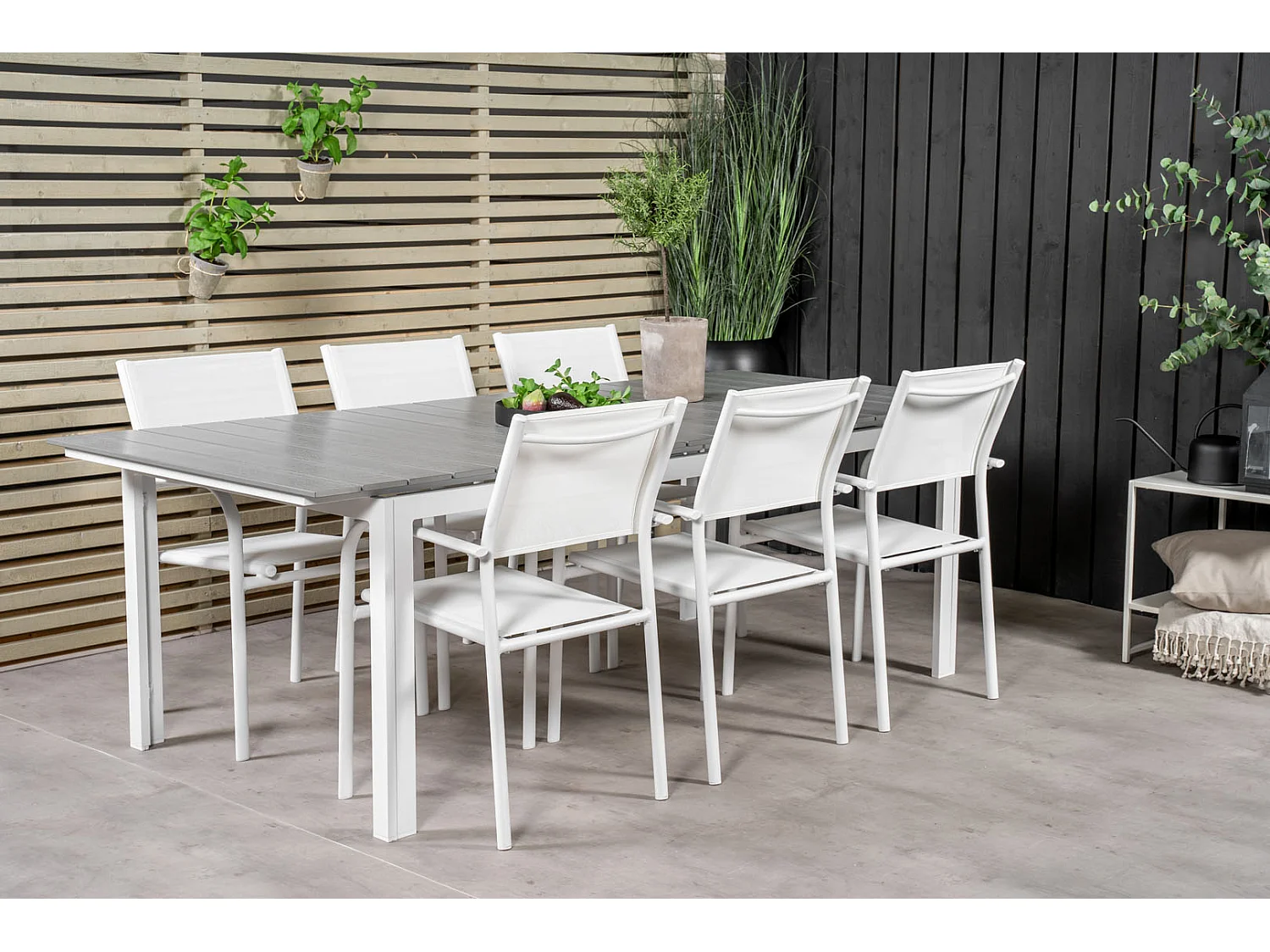 Table de Jardin Extensible "Levels" 229-310cm Blanc