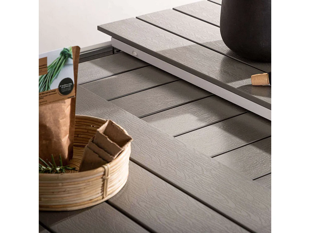 Table de Jardin Extensible "Levels" 229-310cm Blanc