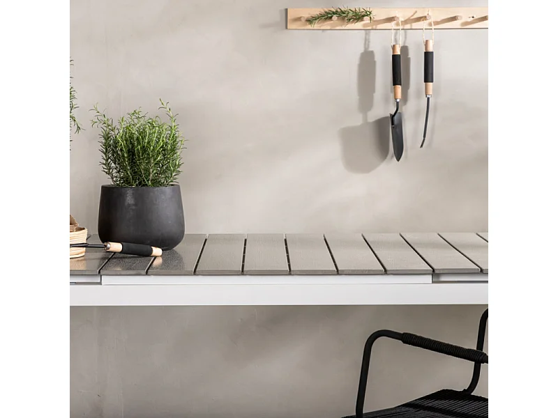 Table de Jardin Extensible "Levels" 229-310cm Blanc