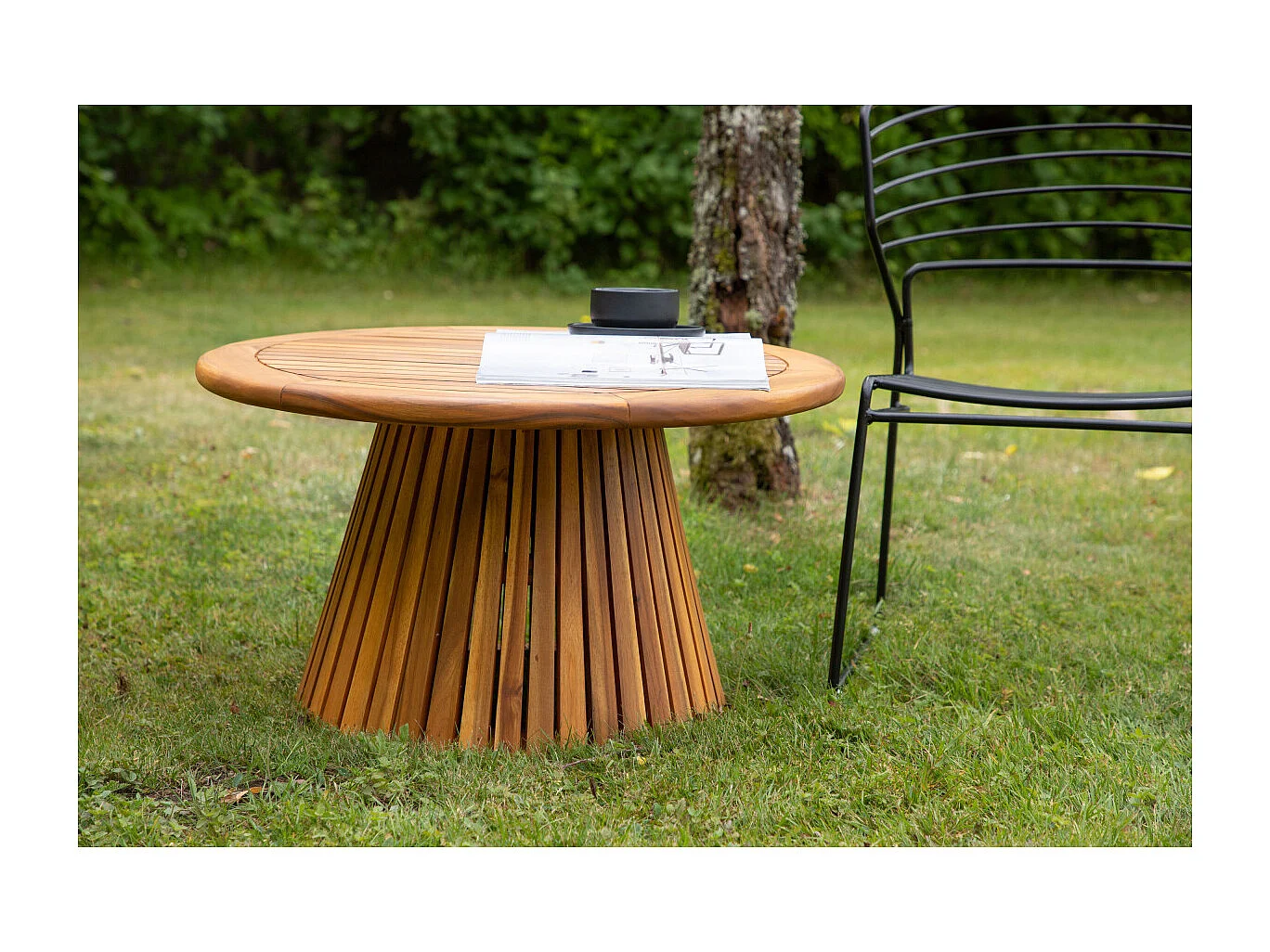 Table Basse de Jardin "Lumpur" 70cm Naturel