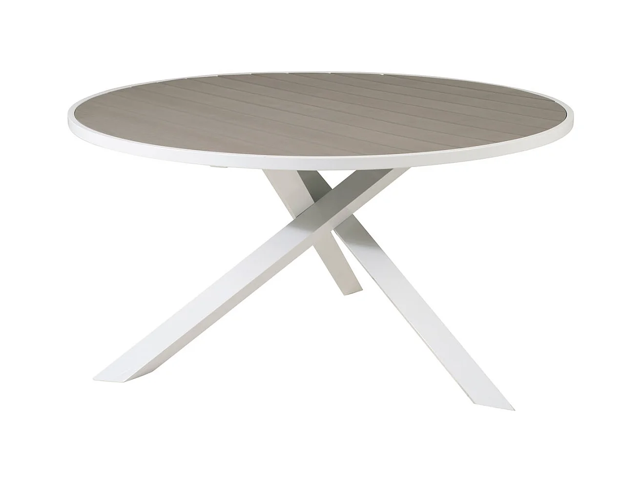 Table de Jardin Ronde "Parma" 140cm Gris