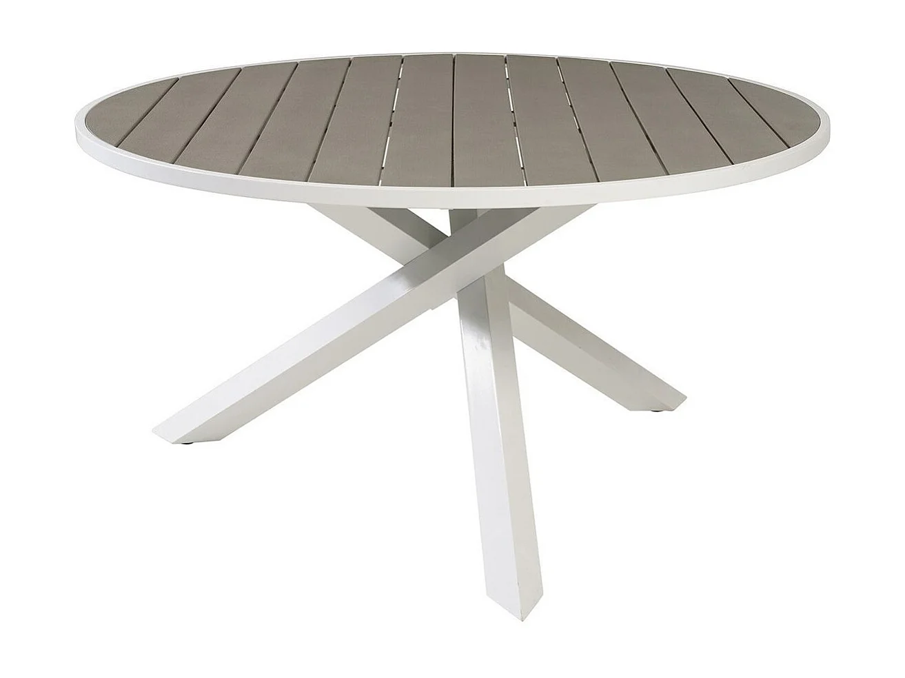 Table de Jardin Ronde "Parma" 140cm Gris