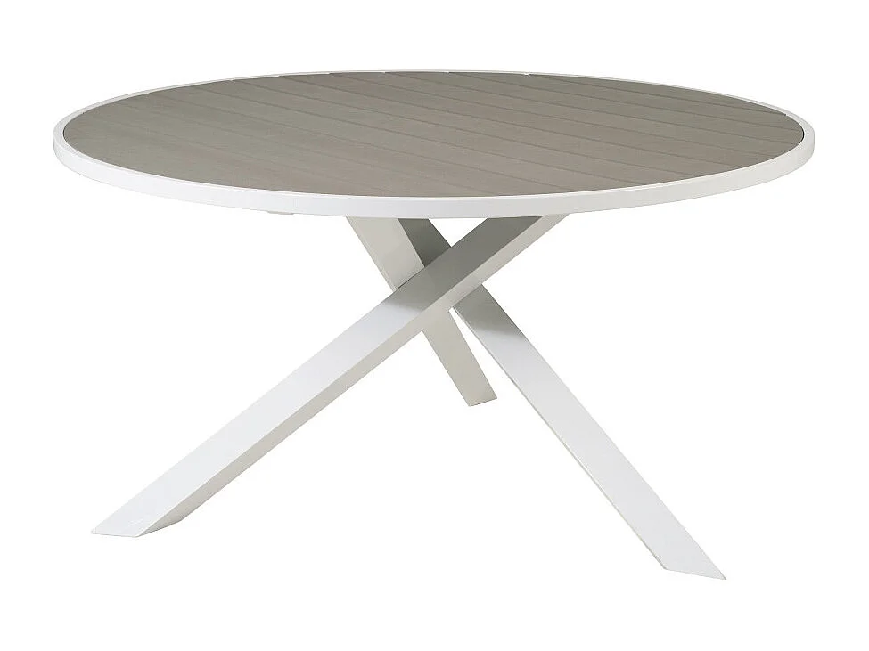 Table de Jardin Ronde "Parma" 140cm Gris