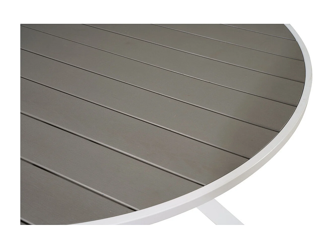 Table de Jardin Ronde "Parma" 140cm Gris