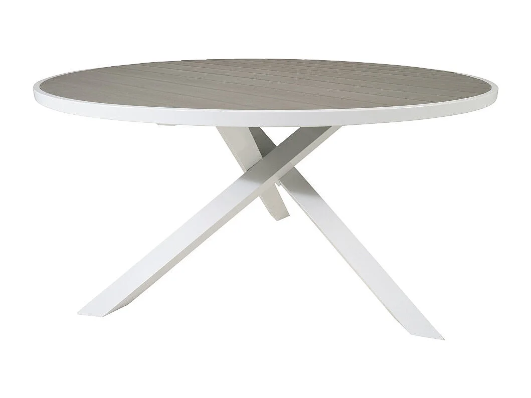 Table de Jardin Ronde "Parma" 140cm Gris