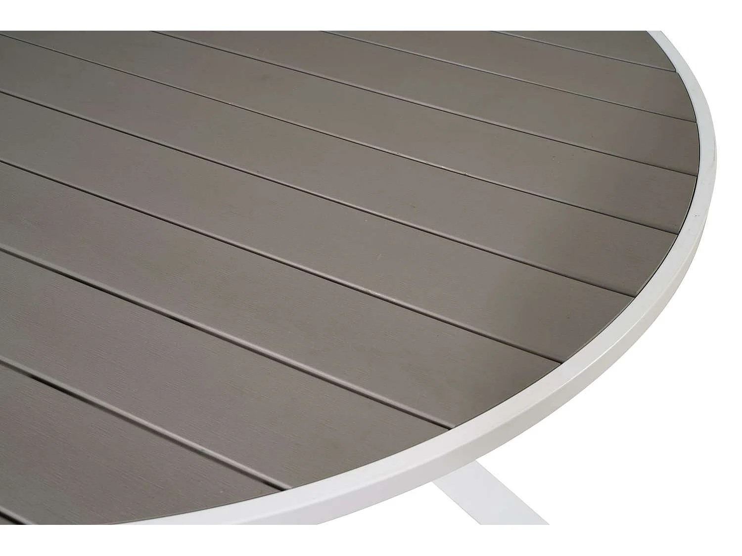 Table de Jardin Ronde "Parma" 140cm Gris